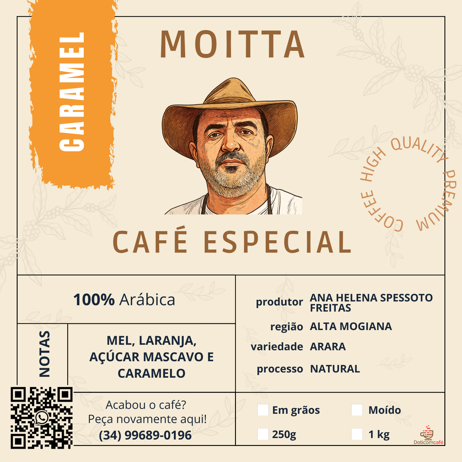 Café Especial do Moitta Caramel 250g