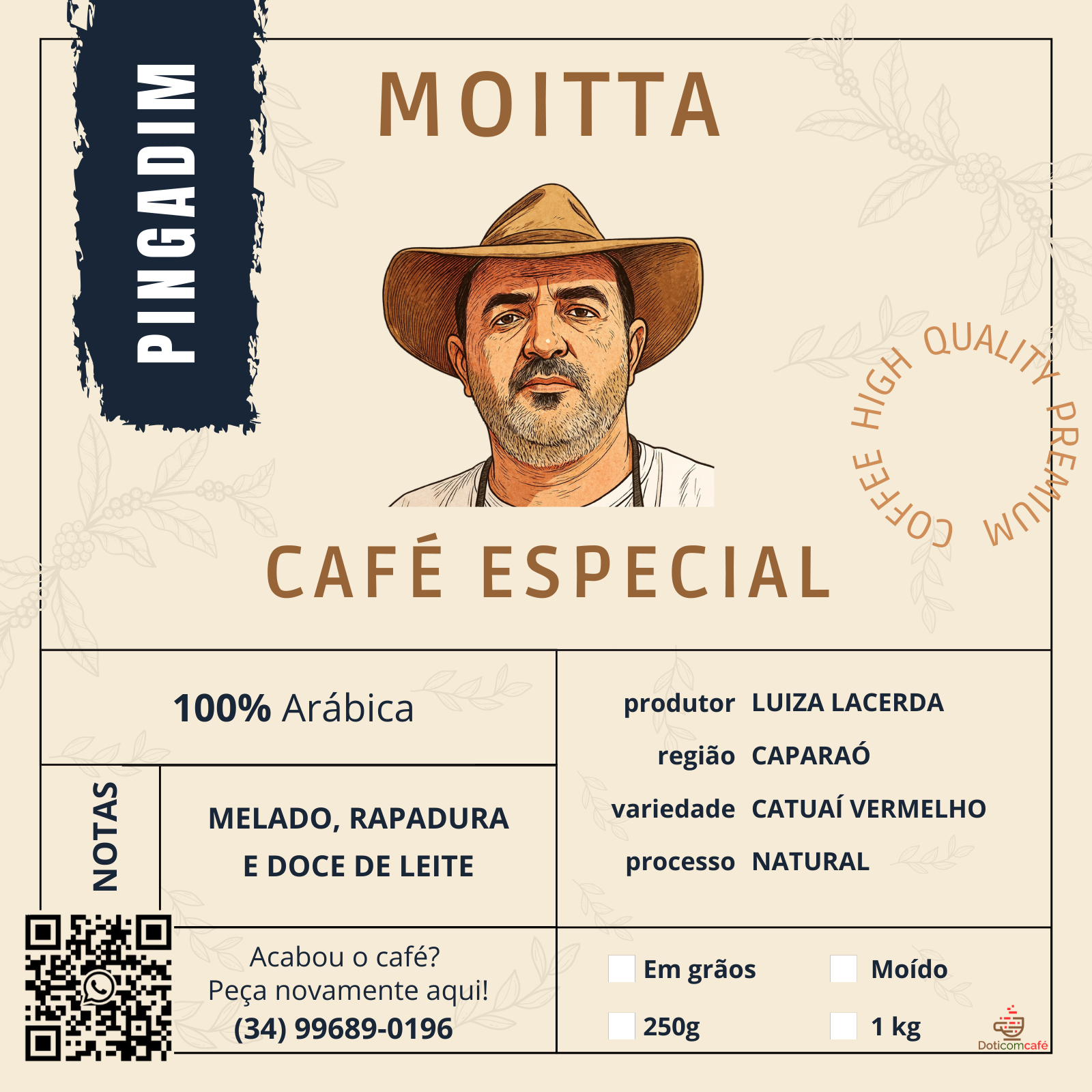 Café do Moitta Pingadim 250g